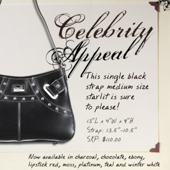 NWT Beijo "Celebrity Appeal” handbag Winter White - Picture 9 of 9